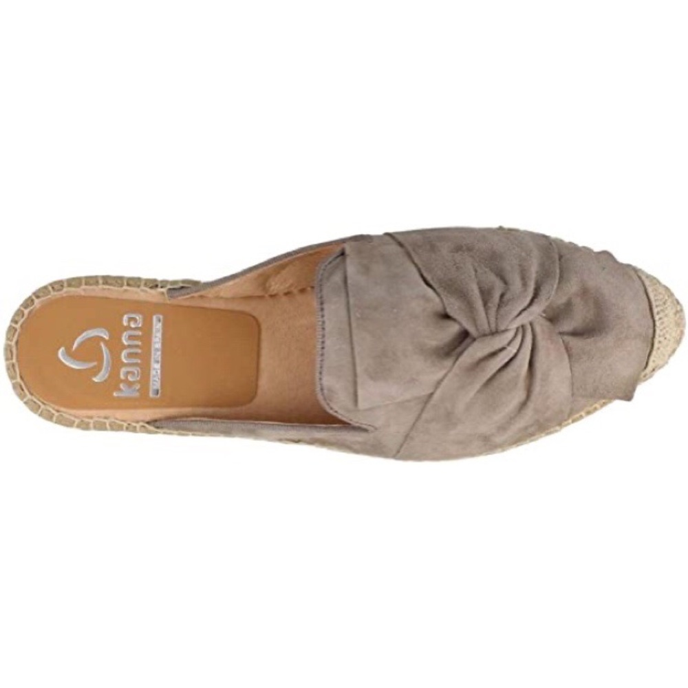 Kanna Dyna suede ruffle espadrilles